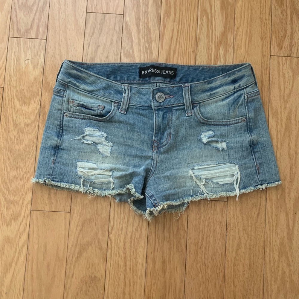 Express denim shorts